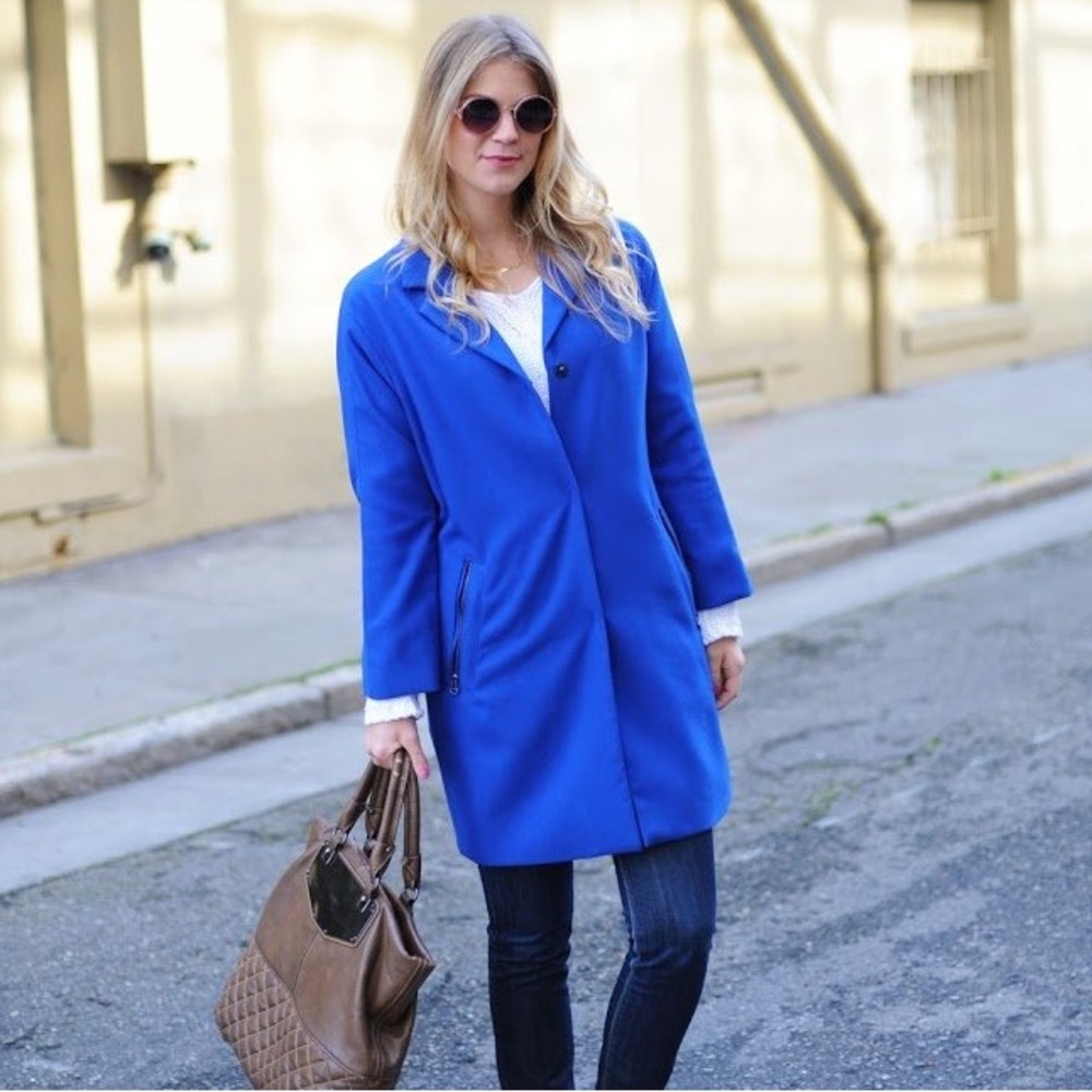 H&M Cobalt Coat